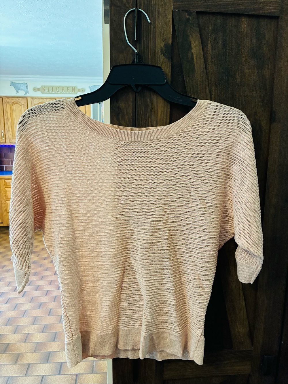 Apt. 9 Light Blush Knit Boatneck Sweater